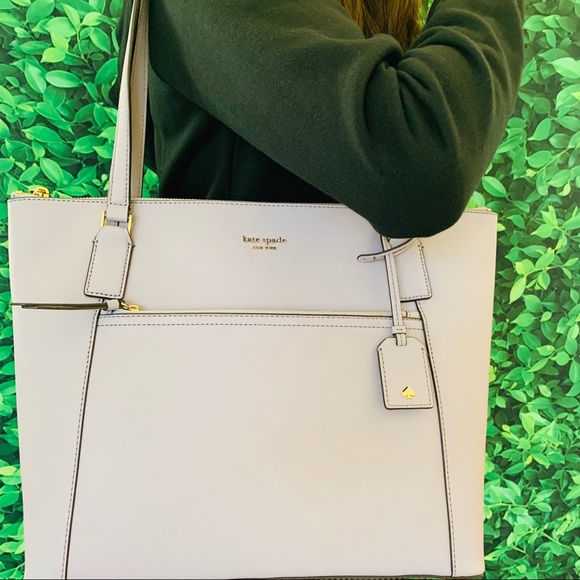 Kate Spade Cameron Large Pocket Tote Icy Lavender - Picture 4 of 8